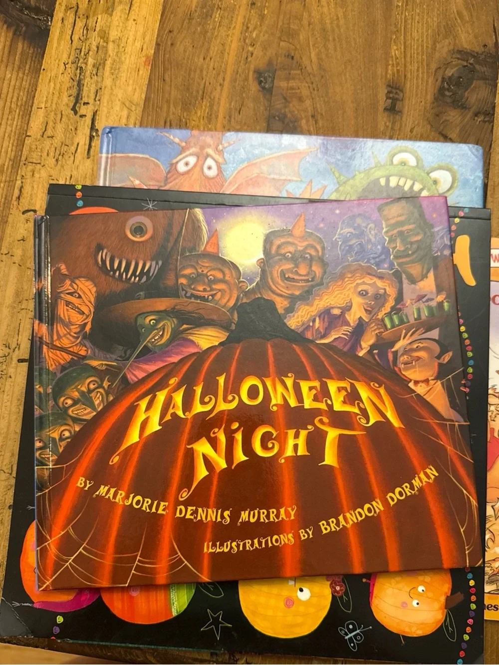 Lot of 6 children’s Halloween and fall books Pooh, RL Stein, etc.